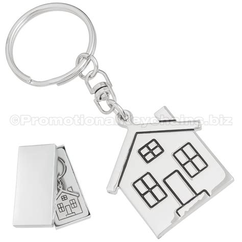 metal keychain house shaped|custom house shaped keychains.